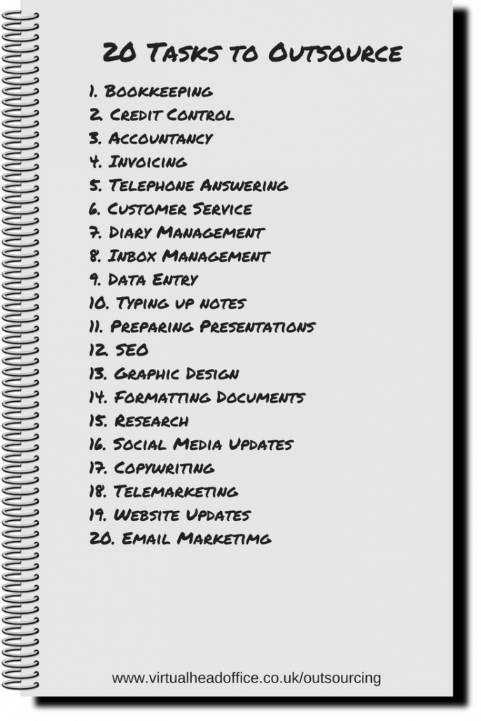 Outsourcing - 20 Tasks To Outsource